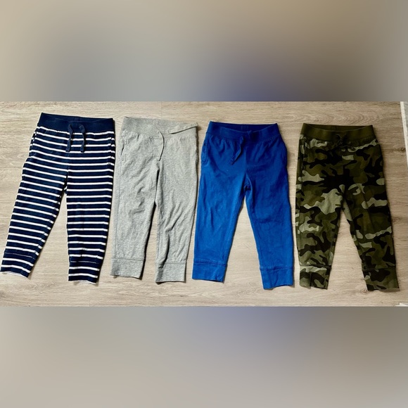 GAP Bottoms 4 Pairs Gap Boys Toddler Organic Cotton Joggers Size 3t